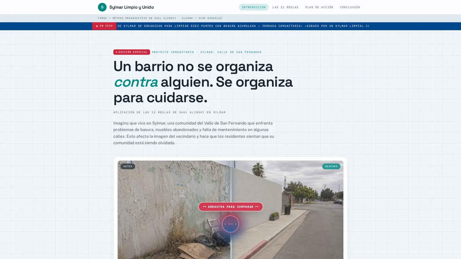 Website de Sylmar Unido